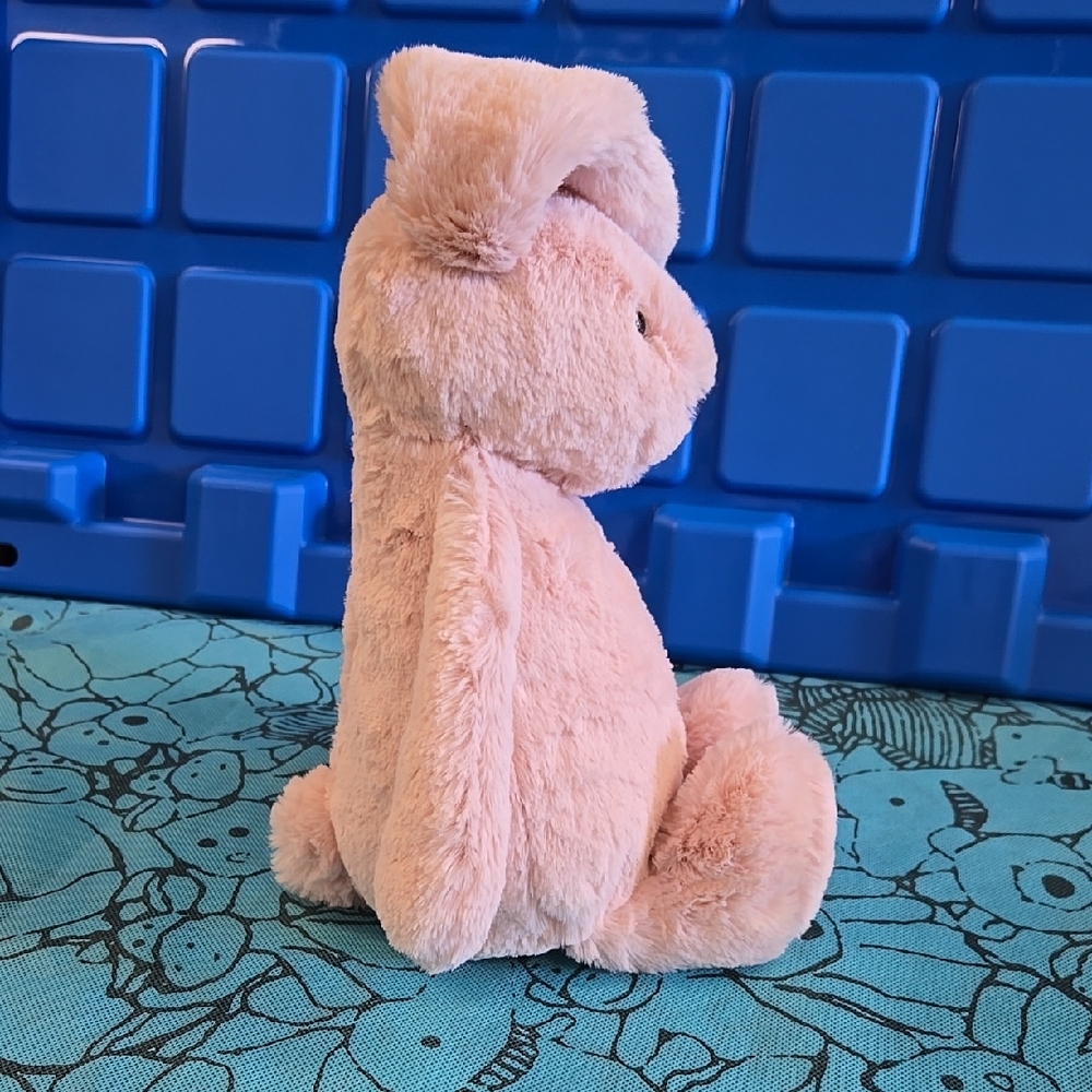Jellycat Original Bashful Blush Bunny W/ Blue Bag - Picture 5 of 16